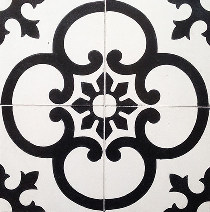 Ronda B&W Encaustic Cement Tiles 20cm*20cm*1.5cm